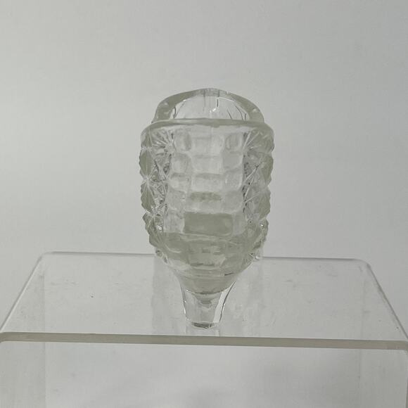 Fenton Daisy and Button High Heel Glass Shoe Slipper MCM Fashion Gift Vintage - Picture 4 of 6